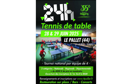 📣 SAVE THE DATE 🏓, 28-29 juin 2025